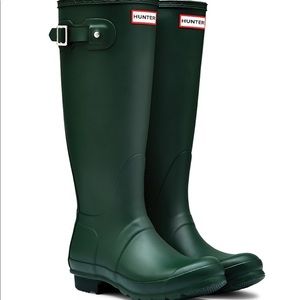 Matte Green Hunter Boots